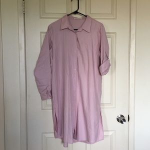 Dusty Rose Shirt Dress